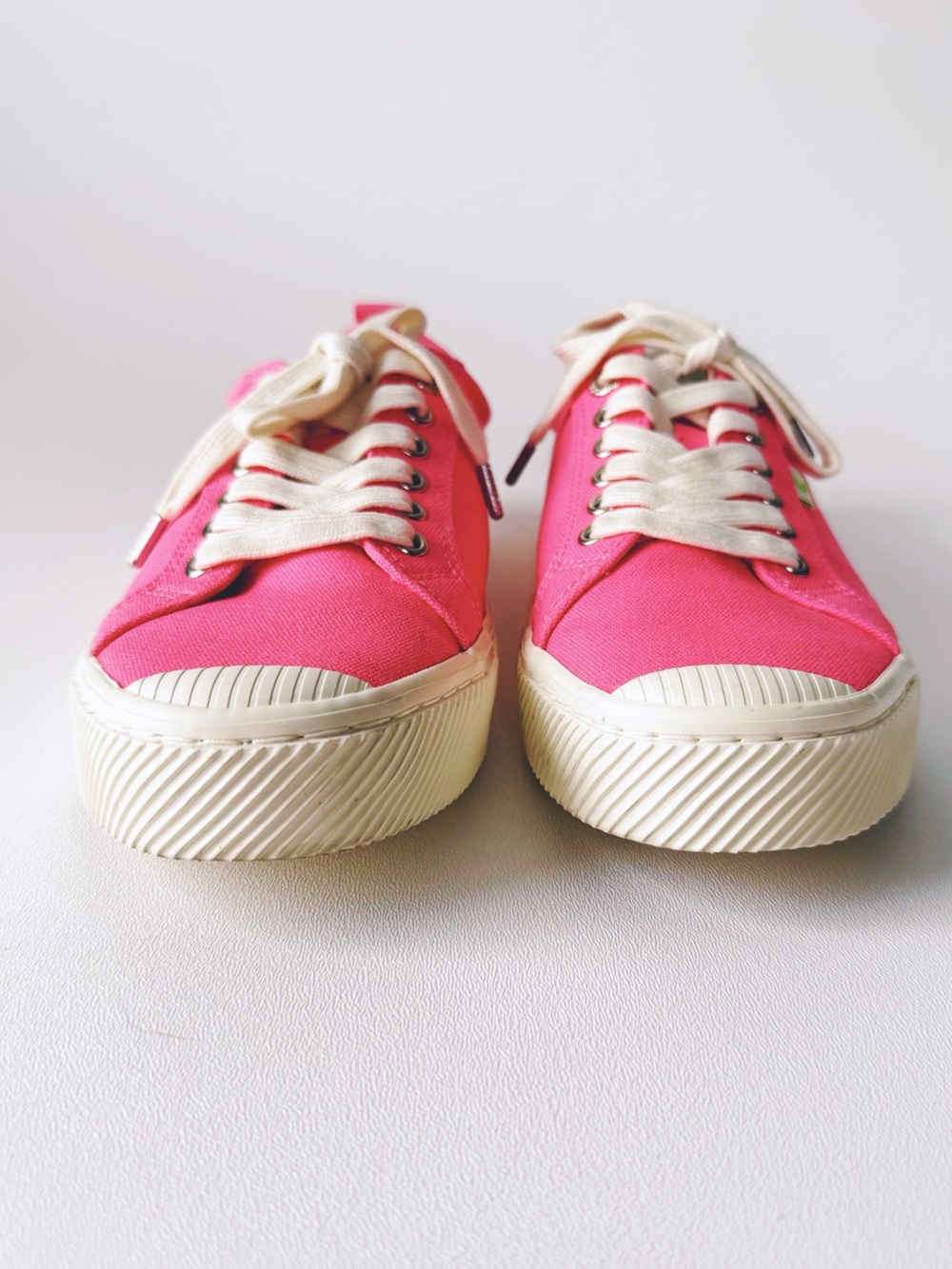 Cariuma OCA Low Pink Lemonade Canvas Sneaker | 10 - Picture 5 of 11
